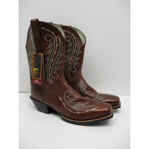 Ariat Brown Mocha Green Square toe women's legend bramble Sze 10 B - NEW! NWT